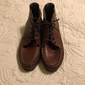 Vintage Boots Genuine Leather Brown Booties- 7.5